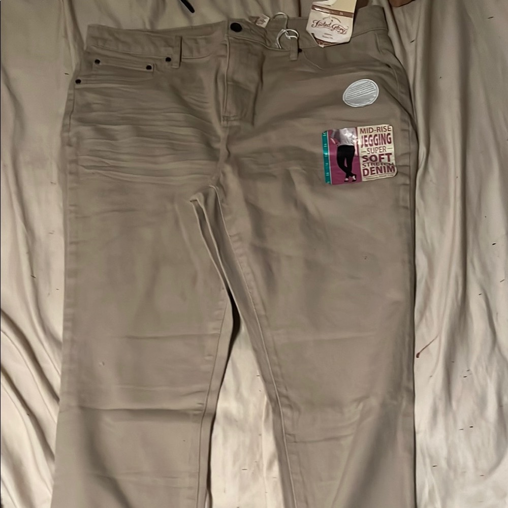 Faded Glory Tan Soft Stretch Jeggings